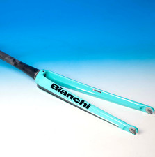 Fourche Route 28" Bianchi Céleste Infinito Cv Full Carbone Neuf Nos Nouvelle 24