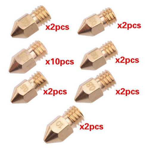 22x mk8 copper extruder - extruder, nozzle