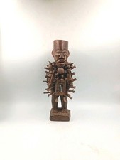 Fétiche à Clous Kongo Minkisi Nkisi Nkondi Bakongo Art Africain Rituel Ancien