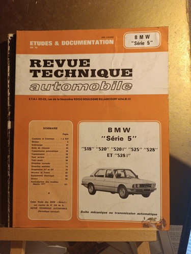 Revue technique automobile bmw - technique,