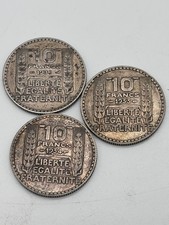Lot 3 pièces 10 francs Turin