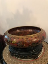 CLOISONNE COUPE BOL VASE POT