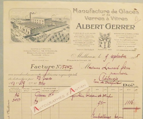 Albert gerrer facture - albert,
