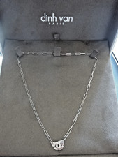 Collier menottes R10 Dinh Van Or blanc 18k et serti diamants à -40% LP