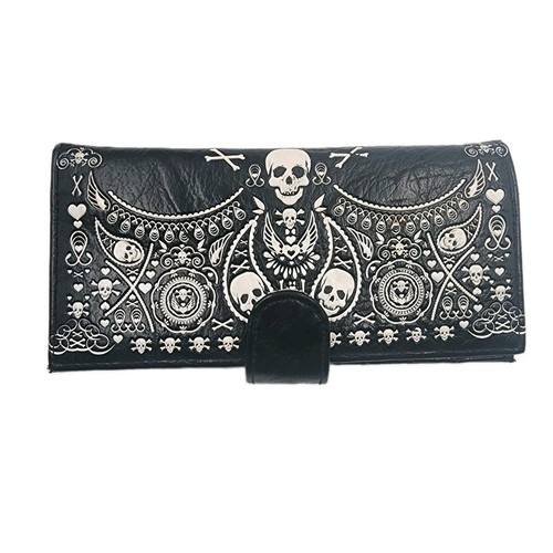Loungefly skull paisley fold - loungefly,