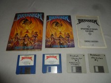 AMIGA COMMODORE COMPUTER PC GAME DRAKKHEN W MANUAL INFOGRAMES 1989