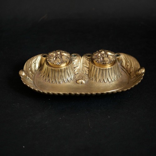 Encrier bronze deux - en, bronze,