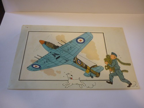Chromo image chèque tintin - chromo,
