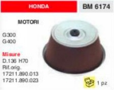 17211.890.013 Filtre à Air Moteur Honda G300 G400 G 300 400 Ø 136 H