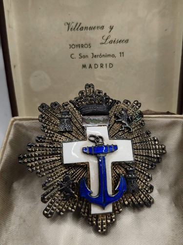 Plaque croix ordre - , naval