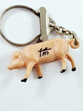 PORTE-CLES - Miniature 3D - COCHON FLEURY-MICHON - Charcuteries - 1960s Vintage