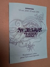 Rare programme expo Moebius Transe forme fondation Cartier 2011 TBE