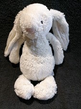 Doudou peluche lapin gris