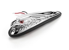 Aigle Tête Chromé 12cm Moto