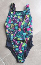 Maillot de bain fille Nabaiji taille 7 – 8 ans bleu marine