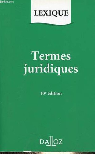 Lexique termes juridiques 1995