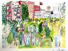 Raoul Dufy Lithographie COA Original Musée Numéroté à Main Limité Signature