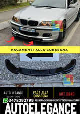 0640⭐LAME BMW SÉRIE 3 E46 M3 SOUS PARE-CHOC AVANT ABS NOIR BRILLANT SPLITTER ⭐