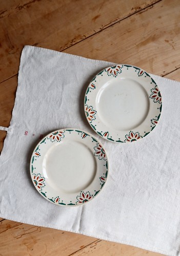 Assiettes dessert terre - 2, à