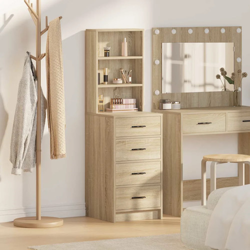 Haut armoire avec tiroir - avec, bois