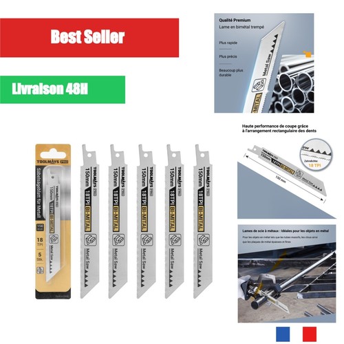 Lames scie sabre métal - 5,