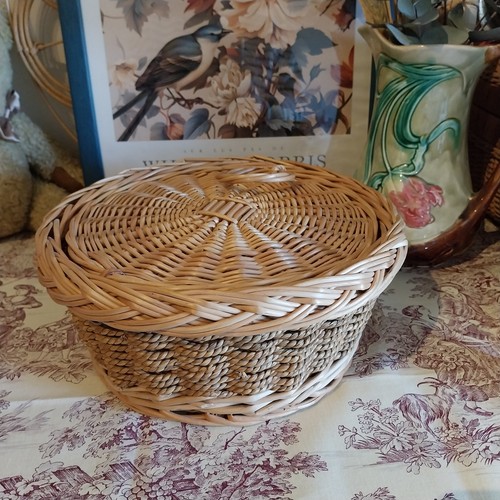 Vintage corbeille ronde - ronde, en