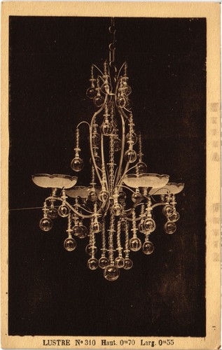 Cpa paris chandelliers lustre - paris,
