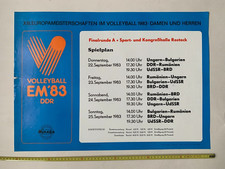 European volleyball championships 1983 Germany vintage poster