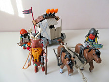 Playmobil 9341 - Knights : Char De Combat Avec Baliste Et Nains - Bon état