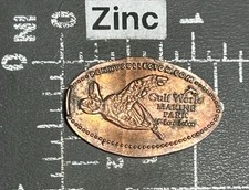 Gulf World Marine Parc Mer Tortue Aquarium Floride Allongée Pressé Penny Pièce