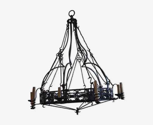 Ancien lustre château en - ancien,