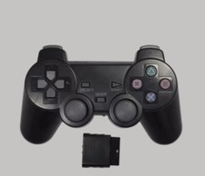 Manette de jeu pour PS2 sans fil Manette de console Playstation 2 noir neuf,