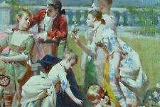 Grand Tableau ancien paysage