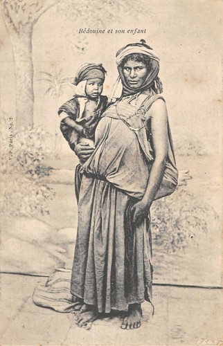 Cpa algerie bedouine son - cpa,