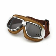 Lunettes Moto Custom Route Aviateur Marron Bandit Verres Fumée ' Cafe Racer BMW