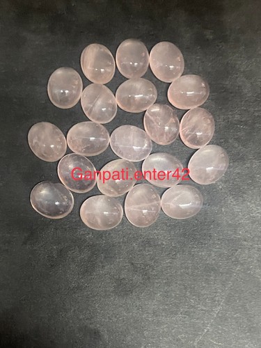 Naturel rose quartz ovale - naturel,