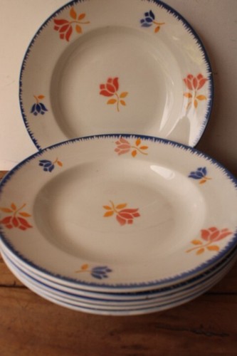 Assiette ancienne moulin - assiette,