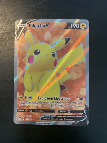 Carte pokémon pikachu v - pikachu,