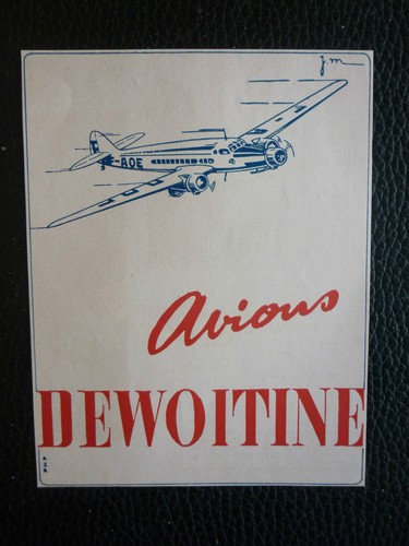 1944 pub avion dewoitine - pub,