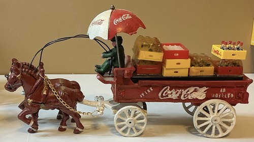Vintage coca cola cast - cast, iron