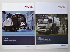 Catalogue, brochure, camion, truck, Arvel balayeuse Johnston, Volvo FL