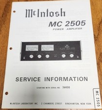 McIntosh MC2505 Amplifier