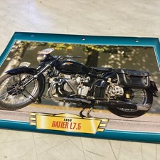 Ratier 750 L7.5 1950 fiche carte moto passion collection Atlas