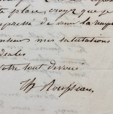 Théodore ROUSSEAU - Lettre étonnante, coécrite avec Jules Dupré (1845)