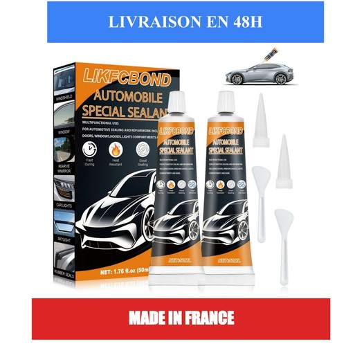 Colle mastic carrosserie noire