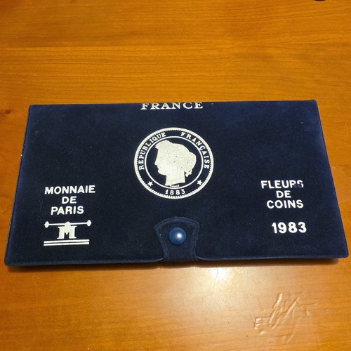 Coffret francs fleur coins - fleur,
