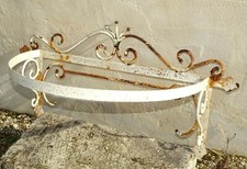 ANCIENNE COURONNE D'OFFICE  METAL PEINT JUS de GRANGE A REPEINDRE DECO CUISINE