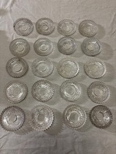 20 coupelles de lustre en verre moulé pour lustre ancien à pampilles