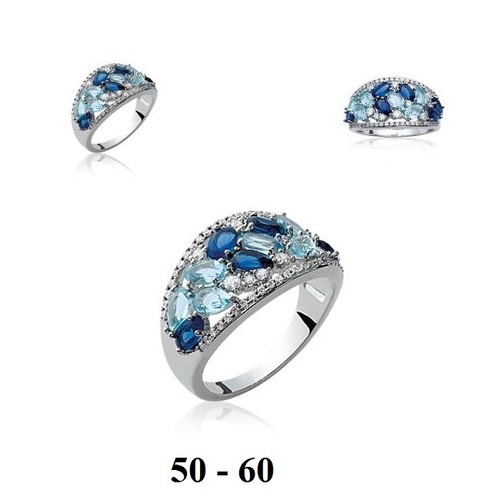 Grosse bague rhodié t60 - grosse,