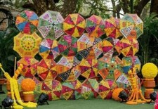 5pc sun parasol - sun, handmade